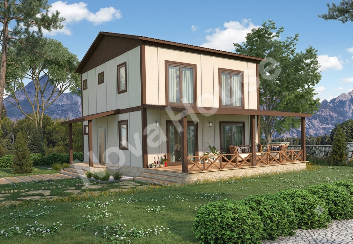 Сглобјаема кашта 150 m² 4+2